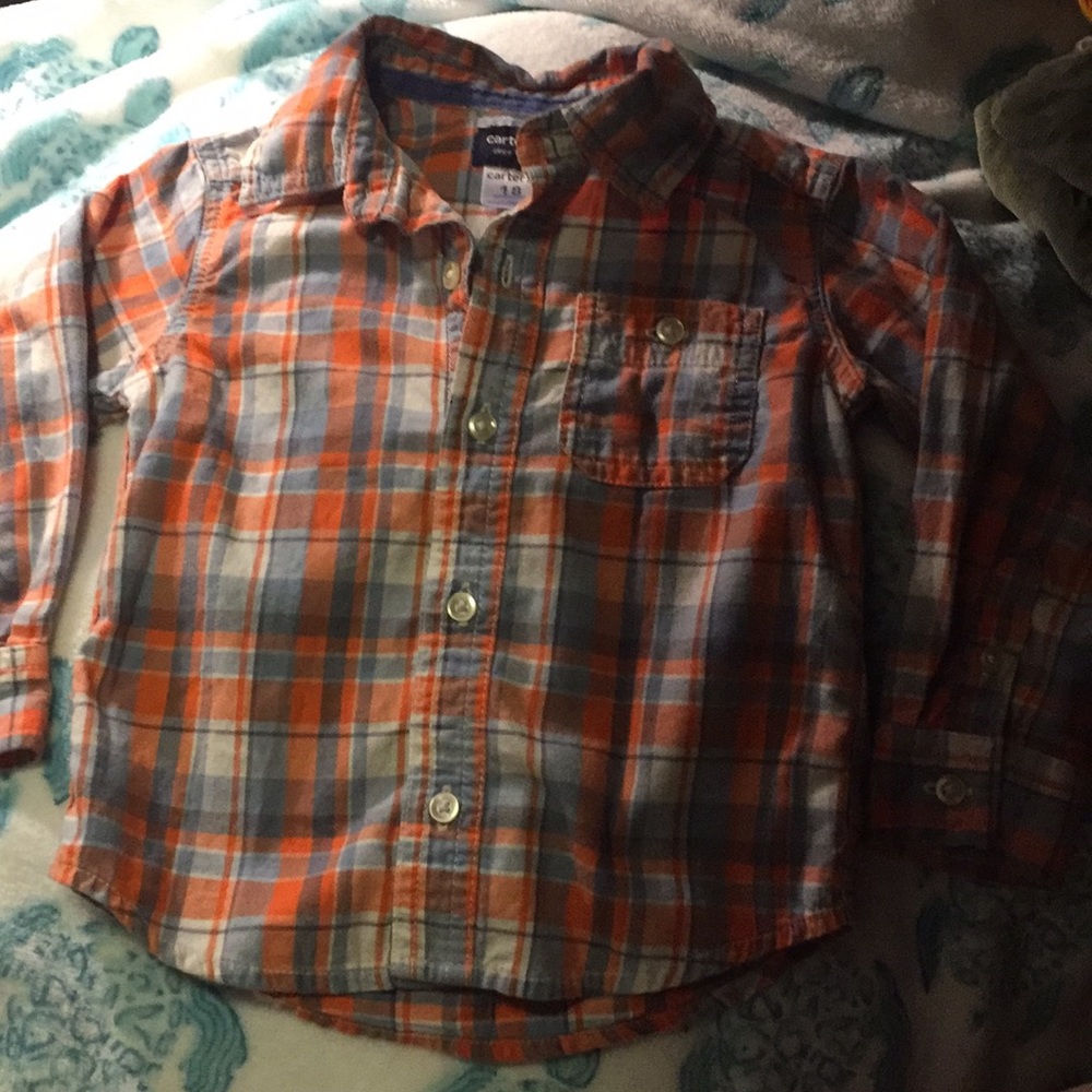 Carters 18 month plaid shirt